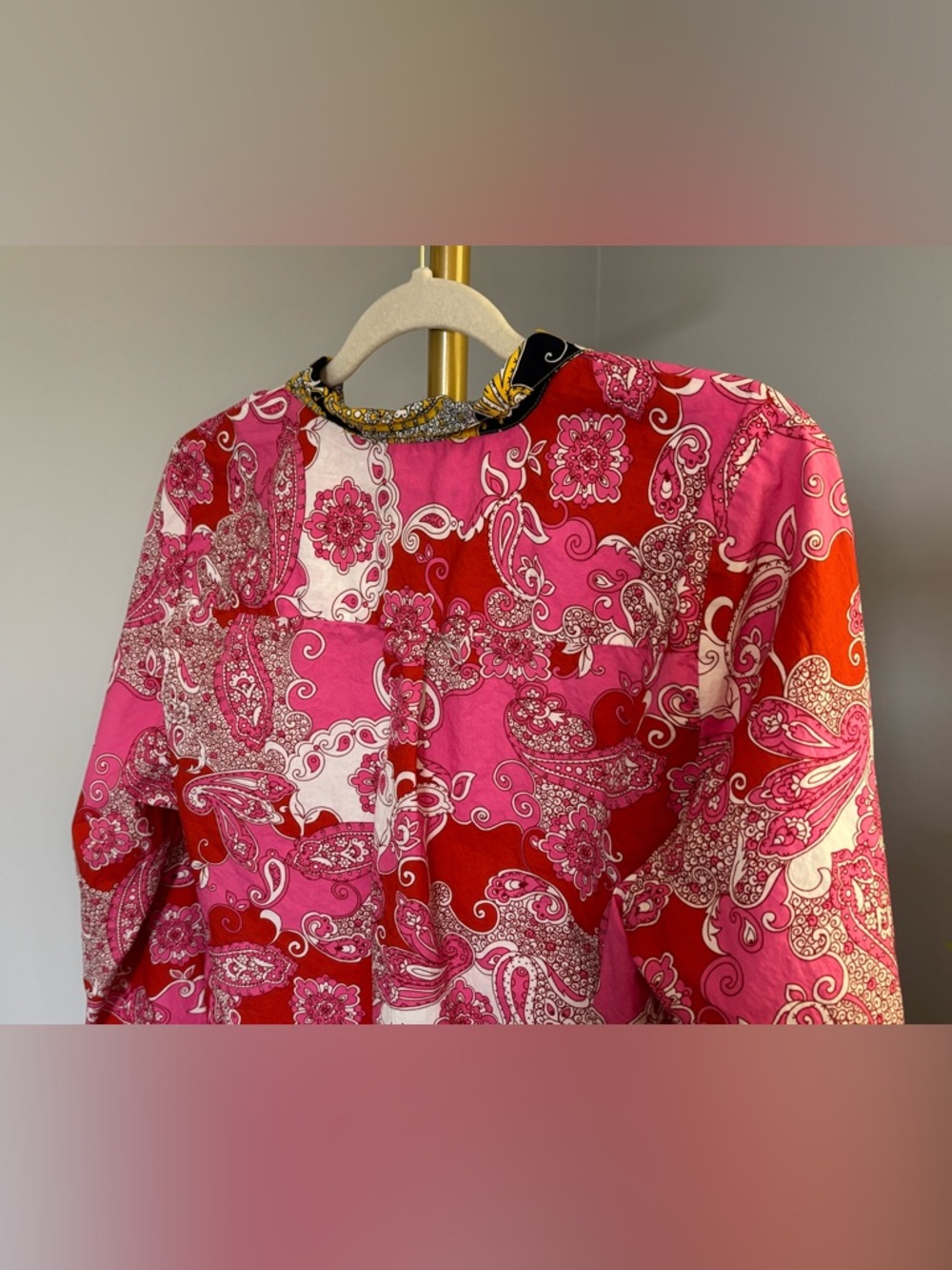 J. Crew Pink Red Paisley Button-Up - Picture 11 of 16